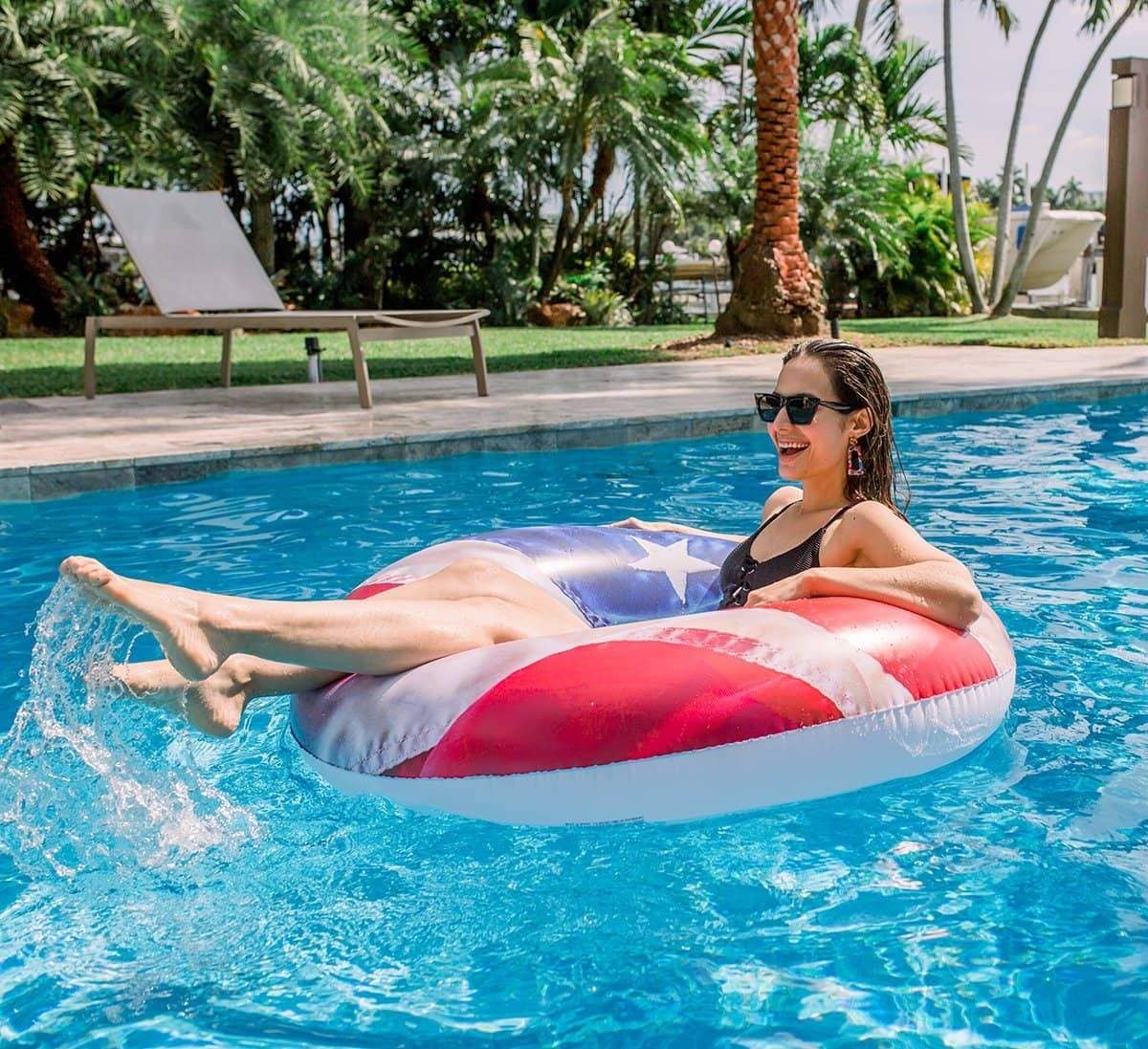Stars & Stripes 48" Jumbo Beach & Pool Tube - PoolCandy