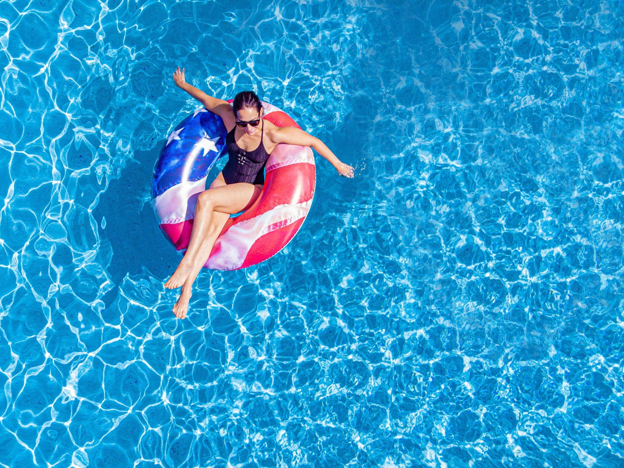 Stars & Stripes 48" Jumbo Beach & Pool Tube - PoolCandy