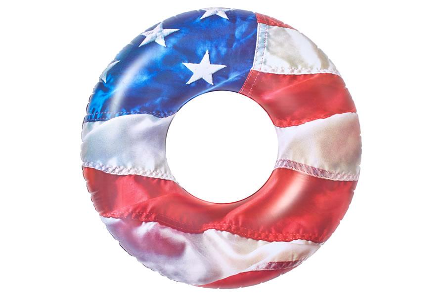 PoolCandy Pool Tube Stars & Stripes 48" Jumbo Beach & Pool Tube