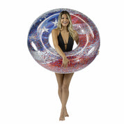 Inflatable Pool Tube Stars & Stripes Glitter PoolCandy