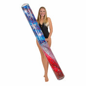 Inflatable Stars & Stripes Pool Noodle Float Glitter Super Size