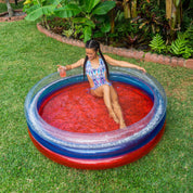 PoolCandy Stars & Stripes Glitter Sunning Pool - Deluxe 60 x 15"