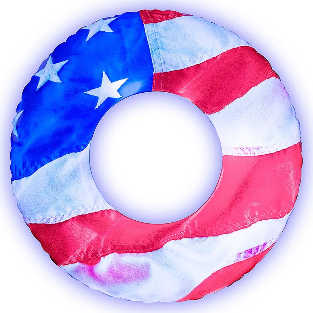 PoolCandy Stars & Stripes Illuminated LED Large 42" Pool Tube