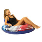 Inflatable Stars & Stripes River Tube with Back Rest Jumbo Size