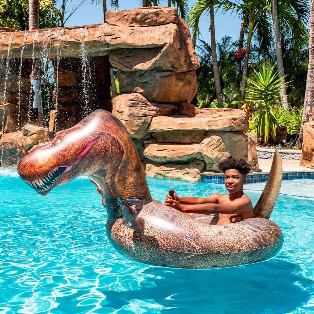 Tube Runner Motorized T-Rex Pool Float Special Edition