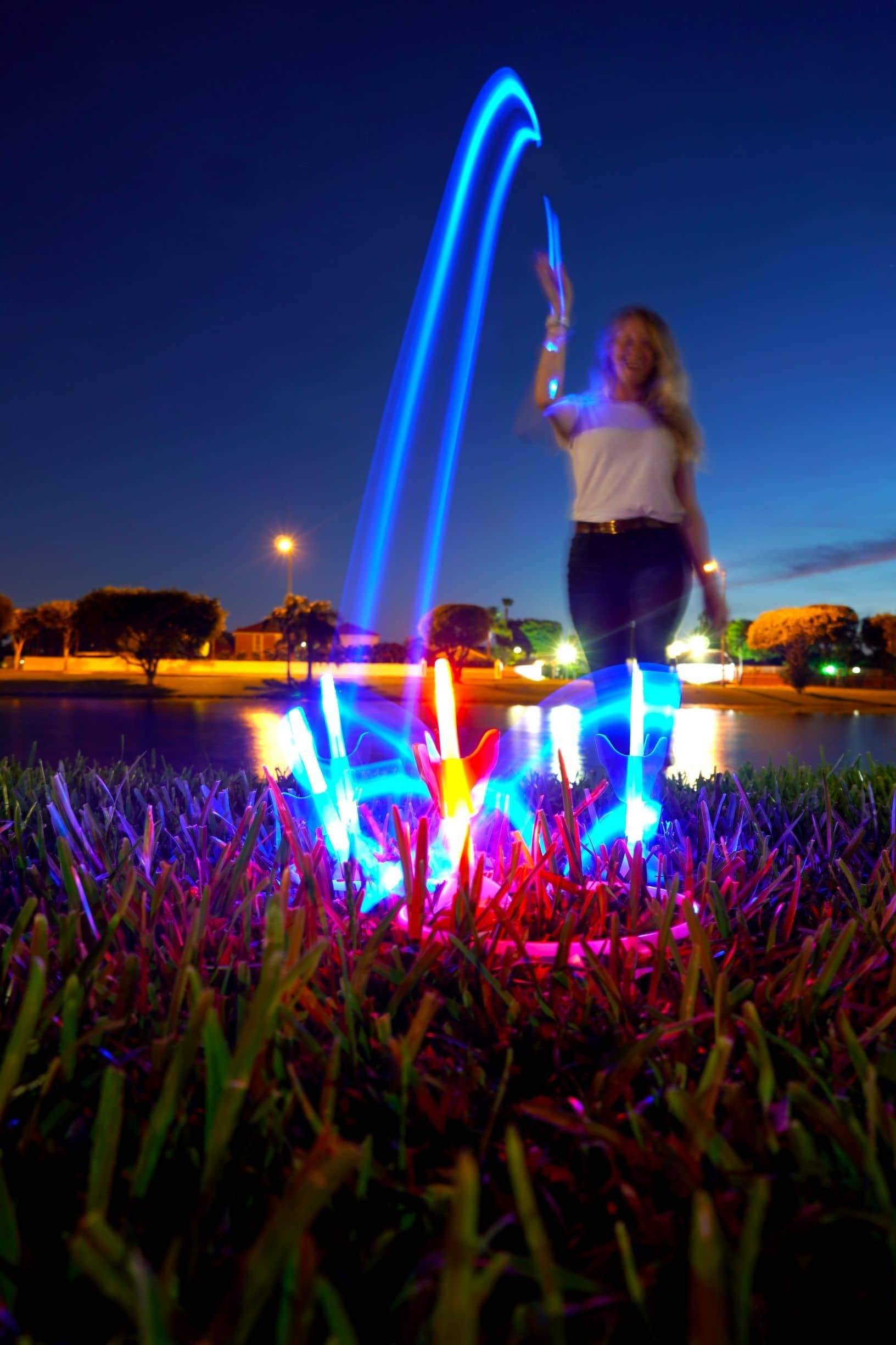 Illuminated LED Lawn Darts Game YardCandy