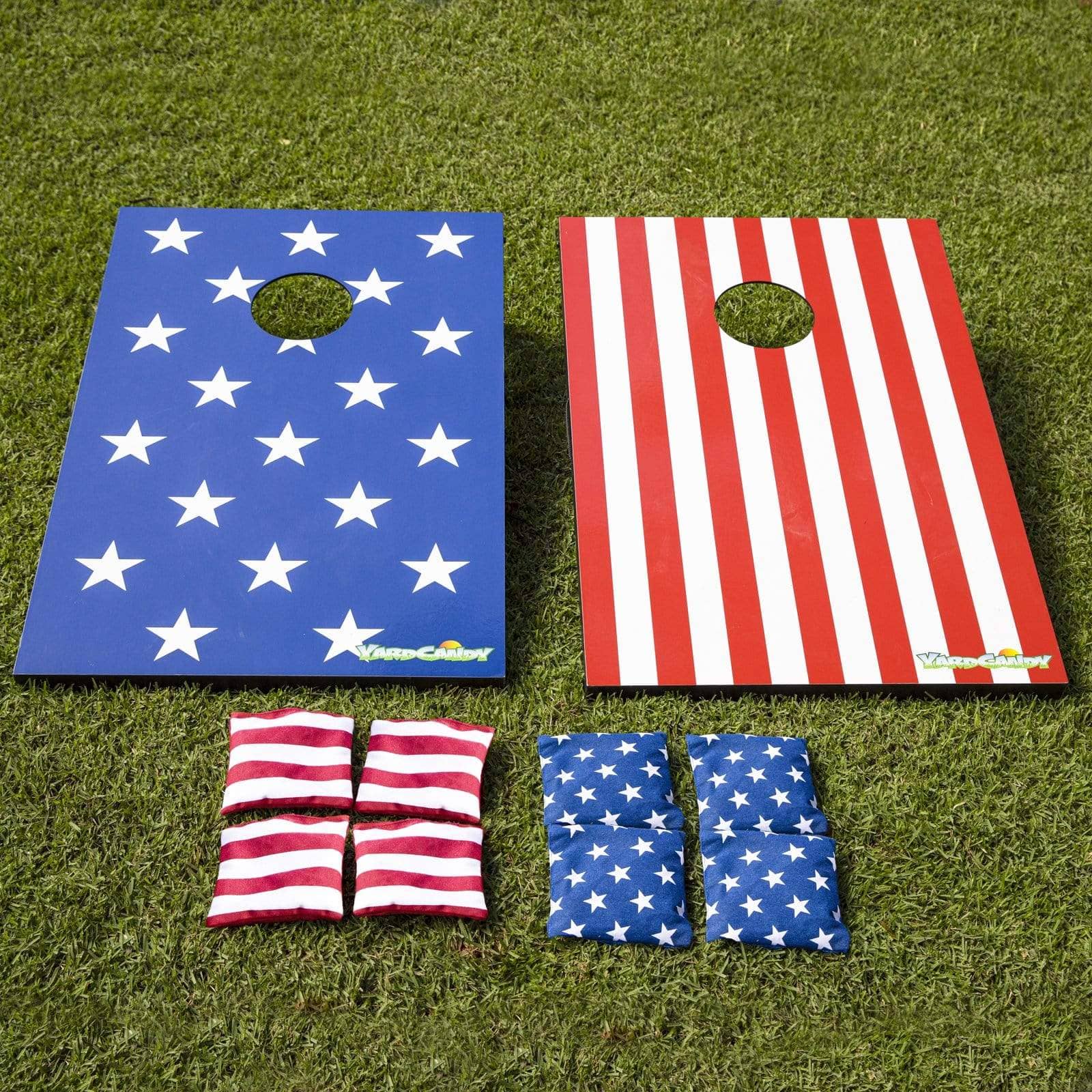 Wooden Cornhole Board Stars & Stripes YardCandy